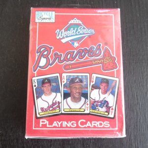 One sealed deck of Atlanta Braves playing cards